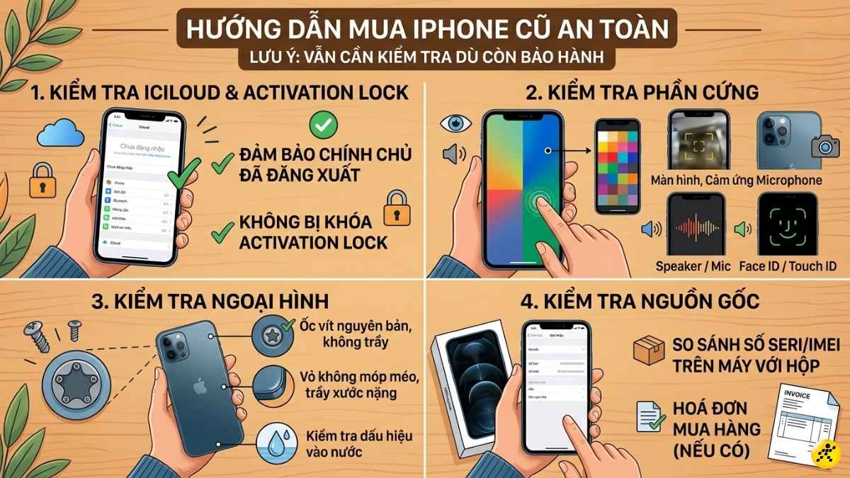 Lưu ý khi mua máy cũ Lưu ý khi mua máy cũ