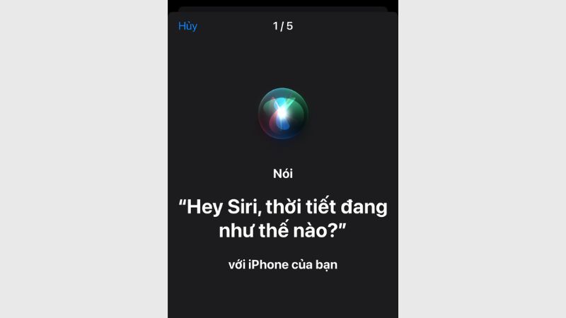 Cài đặt câu lệnh bằng giọng nói của bạn với Siri