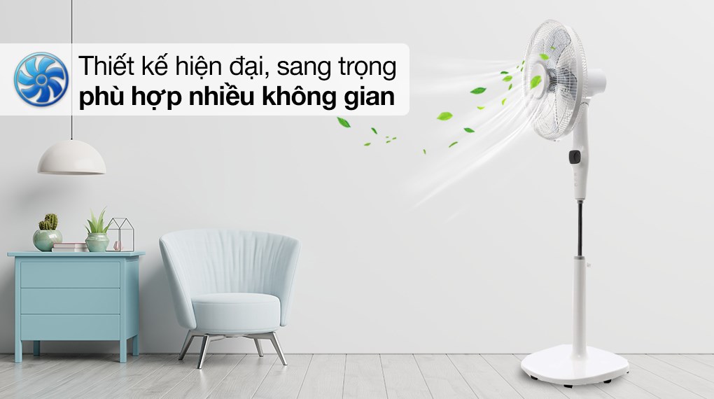 Nên đặt quạt đứng Midea 5 cánh DC inverter FS40-15DR 55W ở nơi thoáng mát