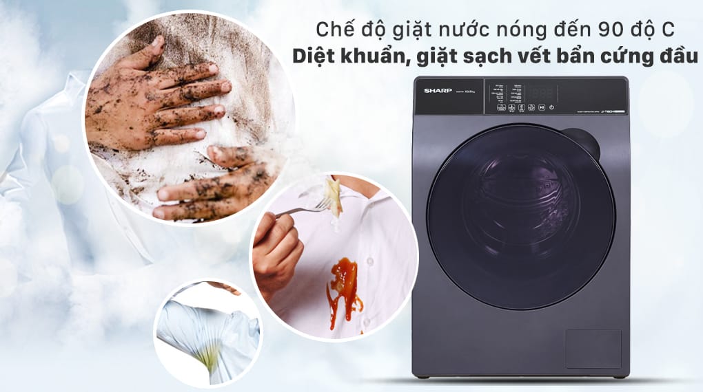 Chế độ giặt hơi nước Steam