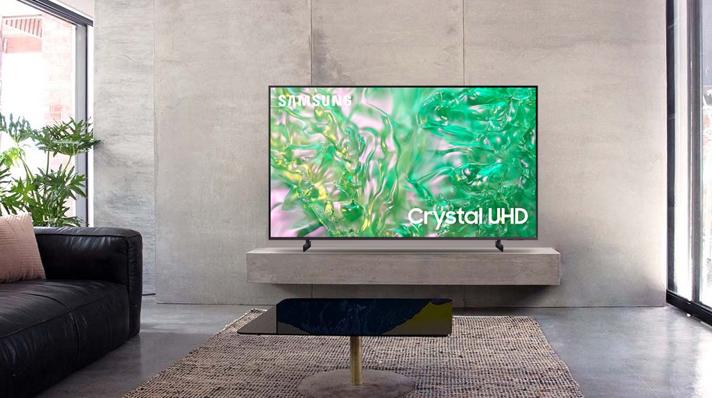 Smart Tivi Crystal UHD Samsung 4K 43 inch UA43DU8000 có bộ xử lý Crystal 4K giúp hình ảnh phát ra đẹp hơn