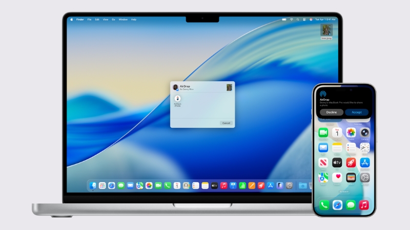 AirDrop l&agrave; một t&iacute;nh năng độc quyền do Apple ph&aacute;t triển