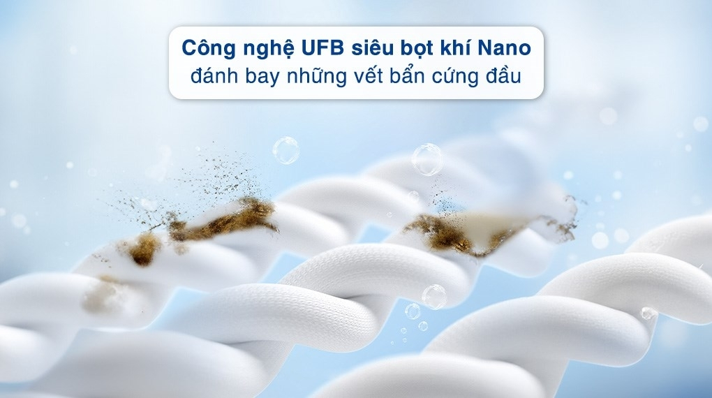 Máy giặt sấy Toshiba Inverter giặt 10.5 kg - sấy 7 kg TWD-T21BU115UWV(MG) giặt sạch hiệu quả với công nghệ siêu bọt khí Nano (UFB)