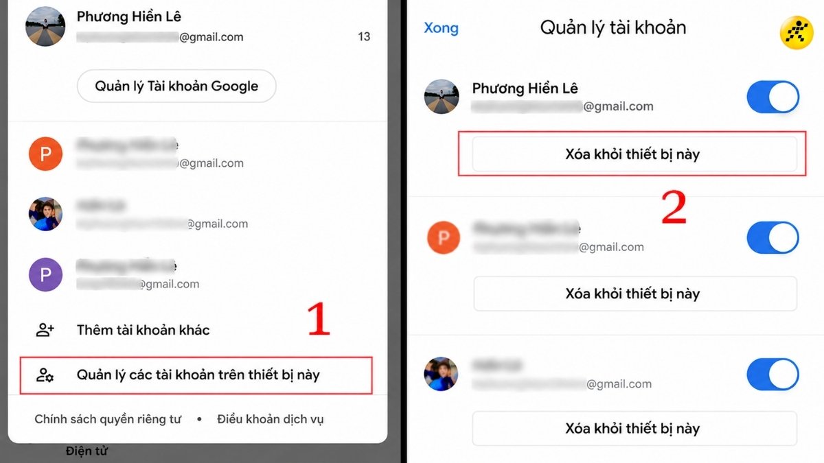 Chọn &ldquo;X&oacute;a khỏi thiết bị n&agrave;y&rdquo;