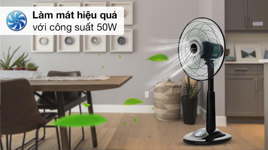 Quạt lửng Sharp 3 cánh PJ-L40RV-DG làm mát hiệu quả với công suất 50W