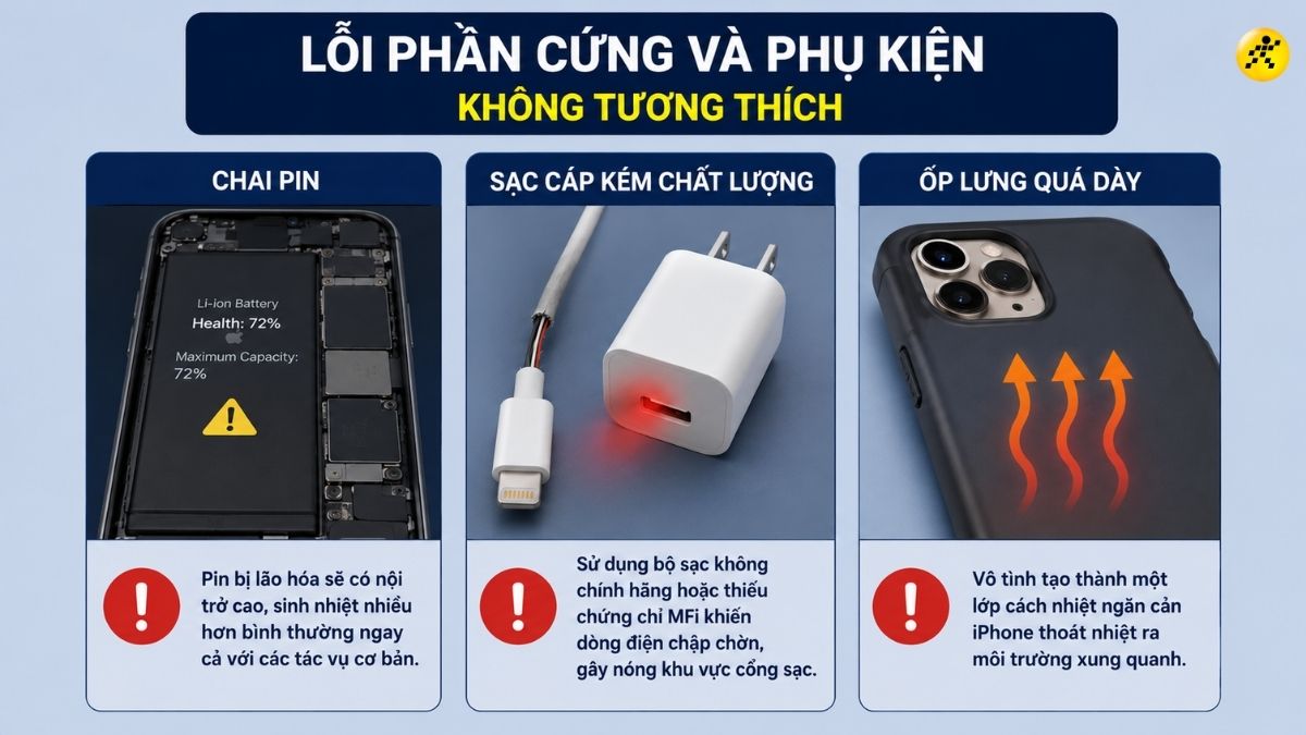 Lỗi phần cứng v&agrave; phụ kiện kh&ocirc;ng tương th&iacute;ch
