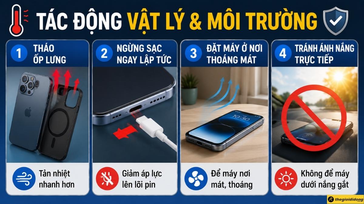 Th&aacute;o ốp lưng, ngừng sạc iPhone
