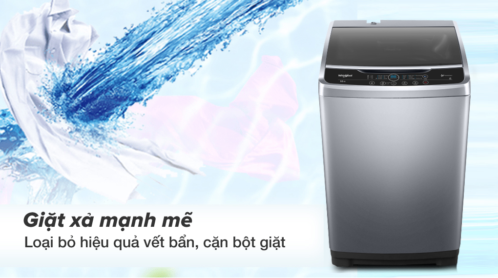 Máy giặt Whirlpool StainClean 9.5 kg VWVC9502FS giặt sạch áo quần hiệu quả