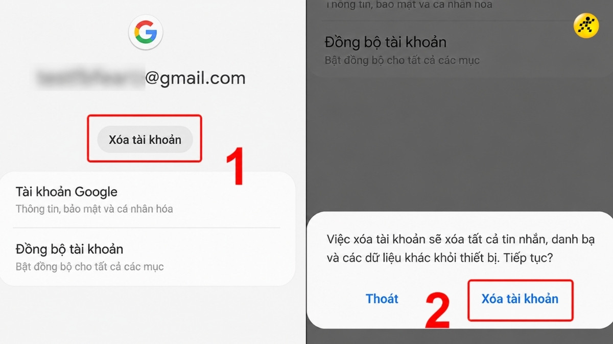 X&aacute;c nhận X&oacute;a t&agrave;i khoản