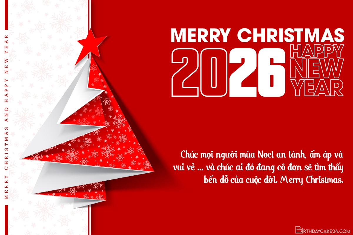 Chào đón năm mới 2026 và Giáng sinh an lành