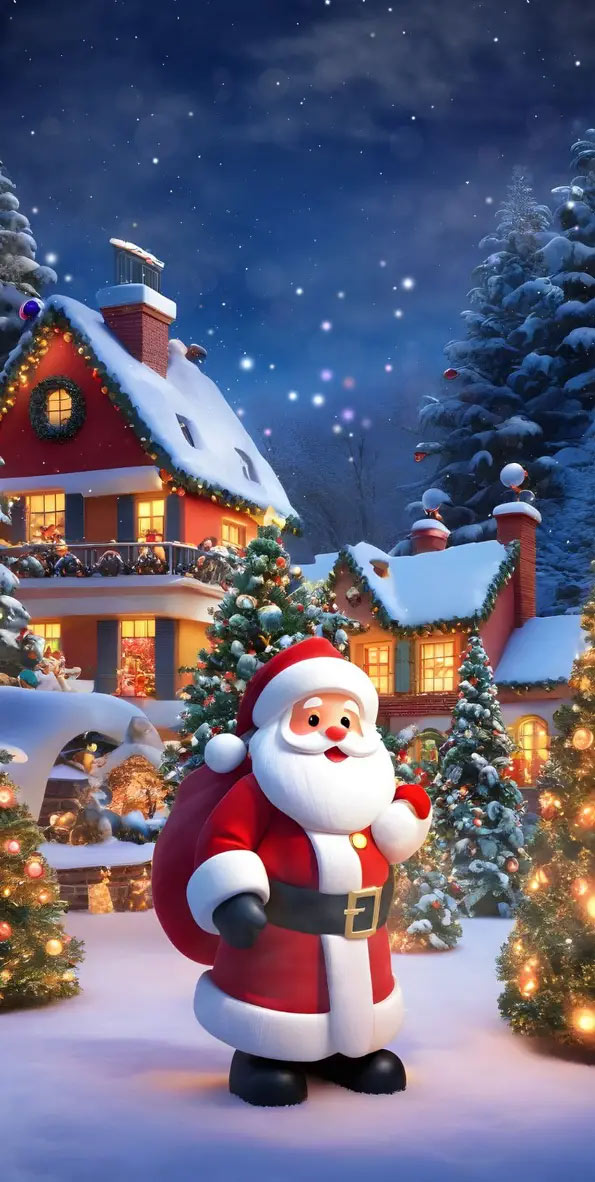 Thay áo mới cho dế yêu với hình nền Noel ấn tượng