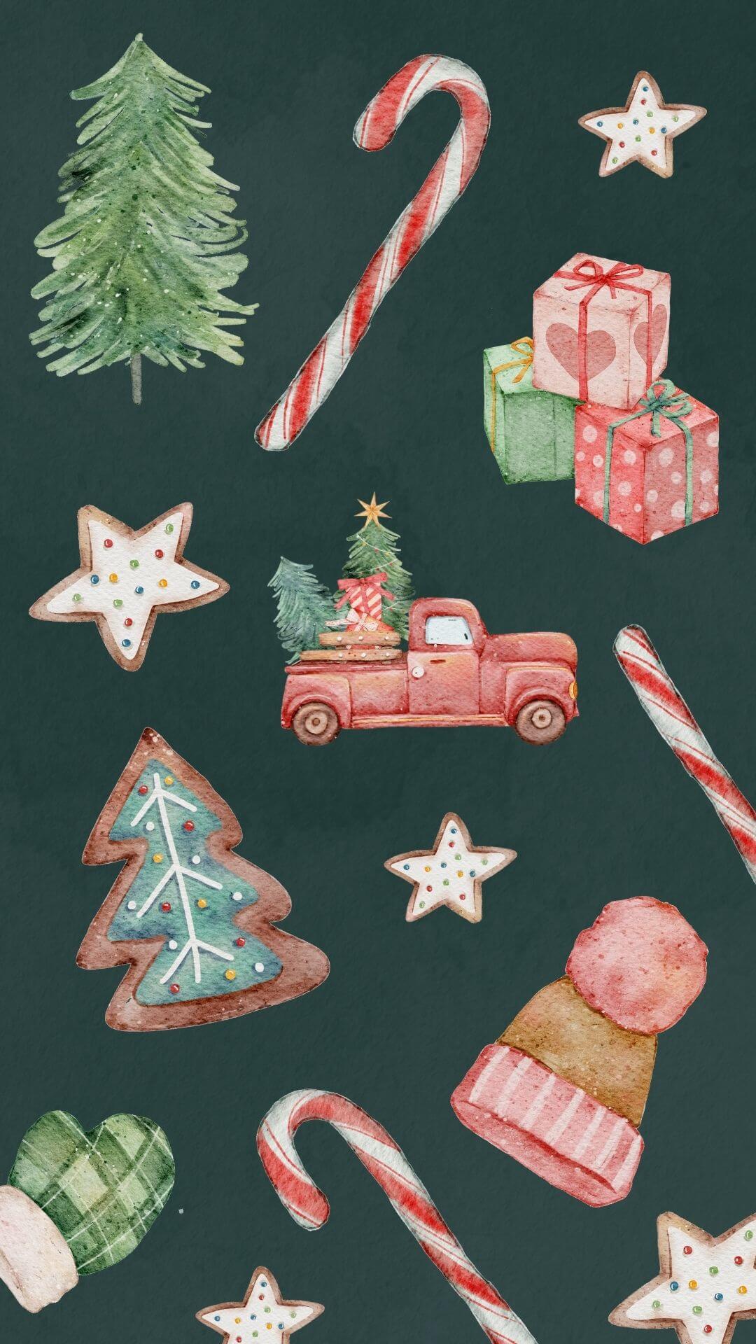 Thay áo mới cho dế yêu với hình nền Noel ấn tượng