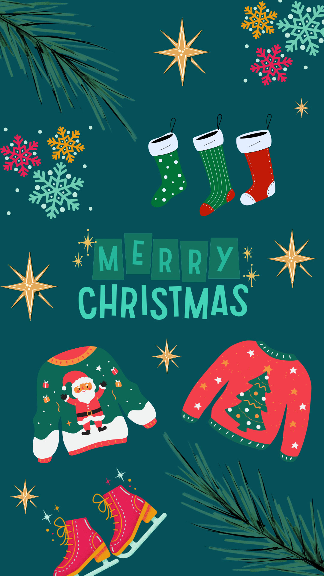 Thay áo mới cho dế yêu với hình nền Noel ấn tượng