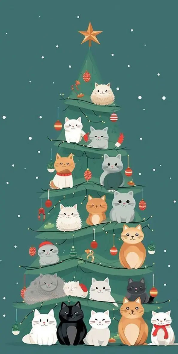 Thay áo mới cho dế yêu với hình nền Noel ấn tượng