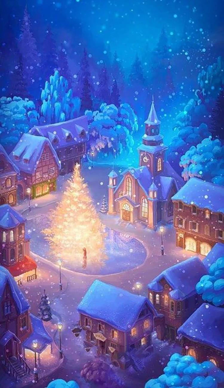 Thay áo mới cho dế yêu với hình nền Noel ấn tượng