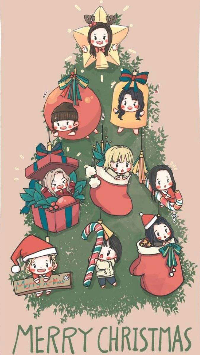 Thay áo mới cho dế yêu với hình nền Noel ấn tượng