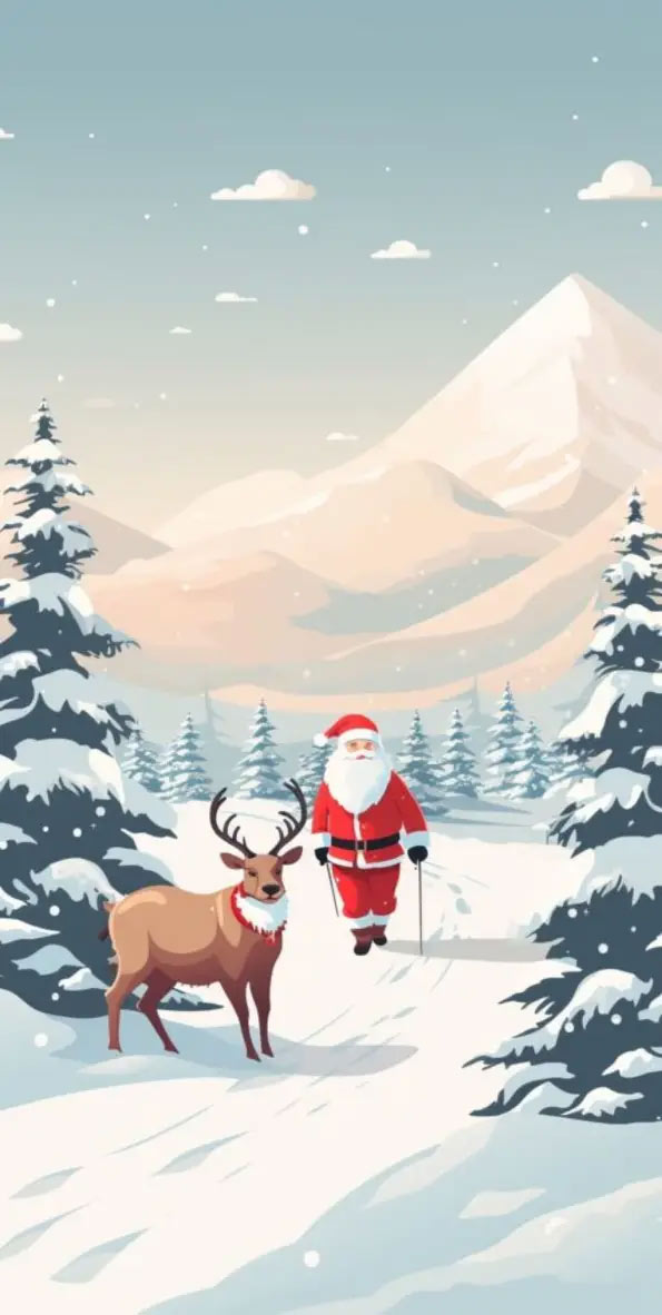 Thay áo mới cho dế yêu với hình nền Noel ấn tượng