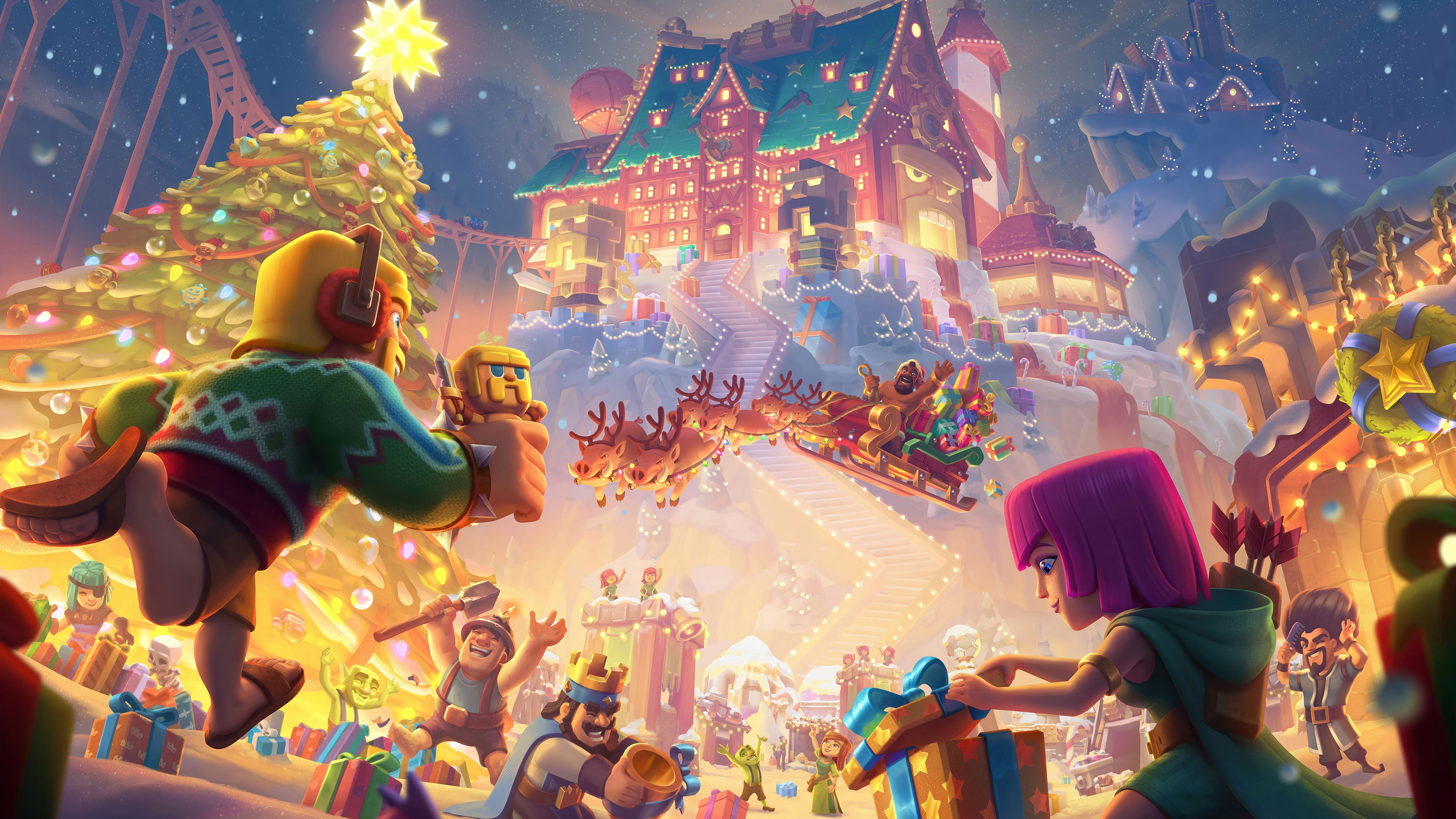 Không gian làm việc tràn ngập không khí lễ hội