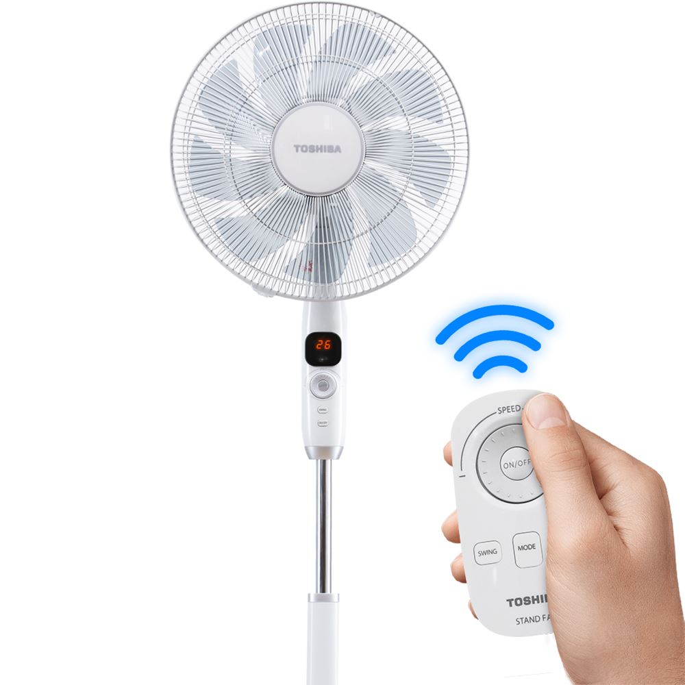 Quạt đứng Toshiba 9 cánh F-LSD10(H)VN 30W có thể hẹn giờ từ xa với remote