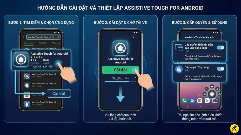 C&aacute;ch bật n&uacute;t Home ảo tr&ecirc;n điện thoại Android