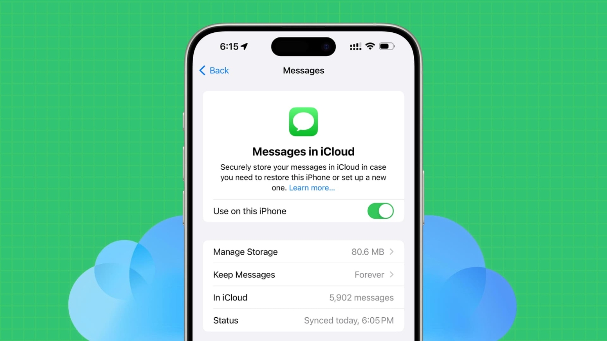 iMessage được lưu trữ tr&ecirc;n iCloud