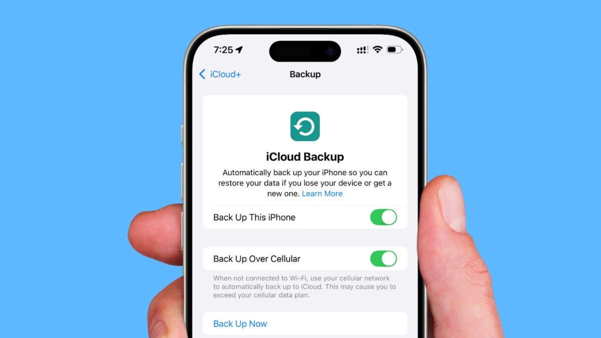 iCloud tự động sao lưu to&agrave;n bộ dữ liệu thiết bị