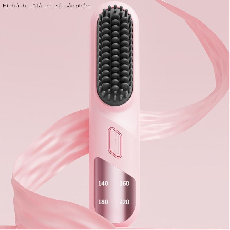 Lược chải tóc điện Junnuo JN-106 giúp tóc thẳng mượt tức thì, phù hợp mọi loại tóc, dễ thao tác