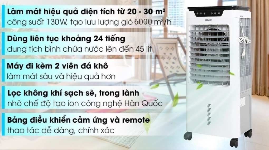 Quạt điều hòa Hommy RPD-80 130W