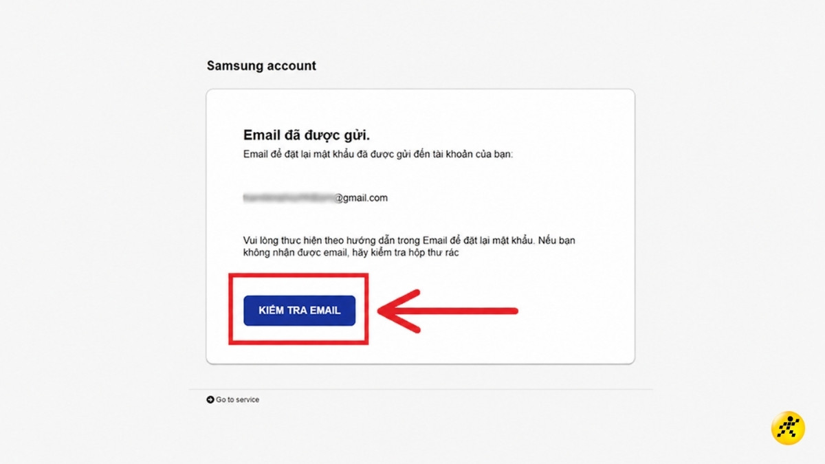 Chọn Kiểm tra email