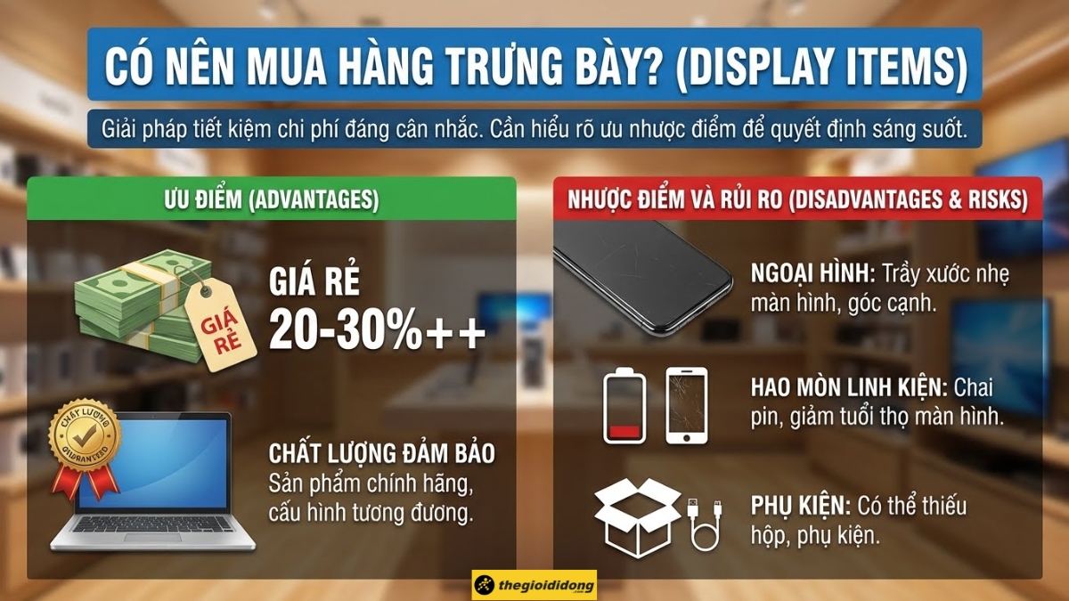 C&oacute; n&ecirc;n mua h&agrave;ng Demo (h&agrave;ng trưng b&agrave;y) kh&ocirc;ng?