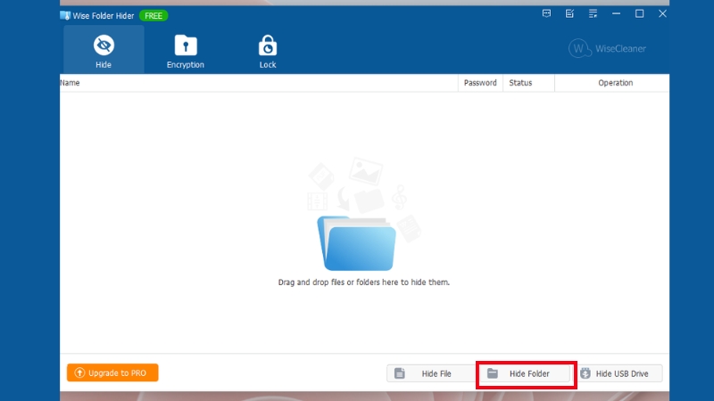 Ẩn v&agrave; kh&oacute;a thư mục