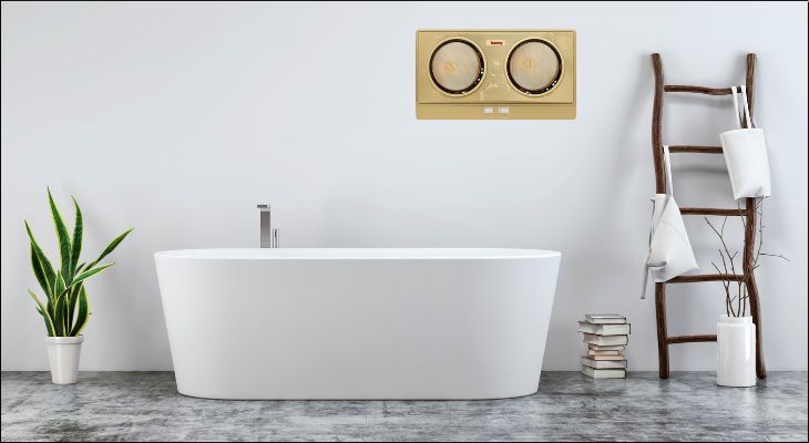Đèn sưởi nhà tắm Benny BHT022X với thiết kế treo tường sang trọng