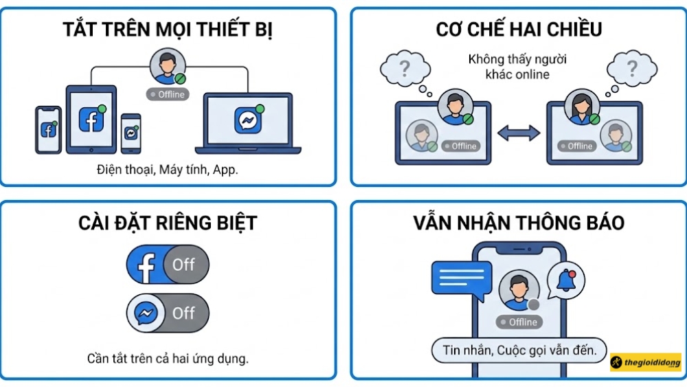 C&aacute;c lưu &yacute; trước khi tắt trạng th&aacute;i hoạt động