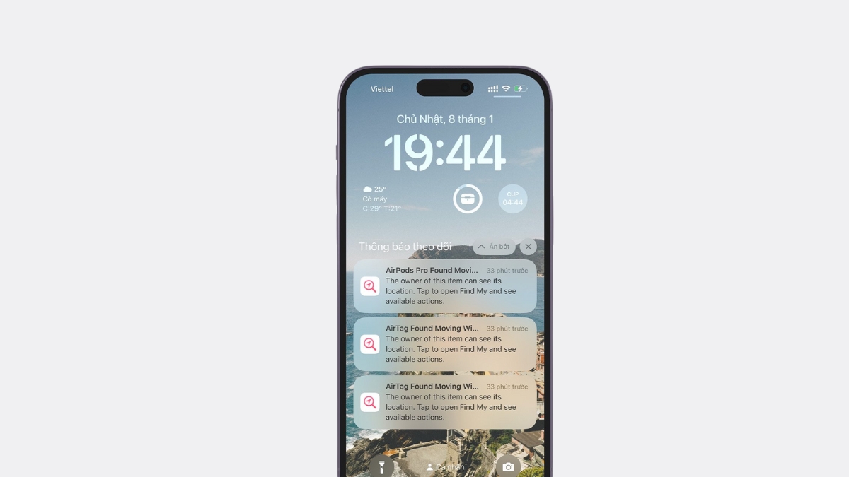 AirPods được ph&aacute;t hiện gần bạn