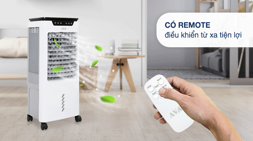 Quạt điều hòa AVA RPD-80 130W có điều khiển từ xa tiện lợi