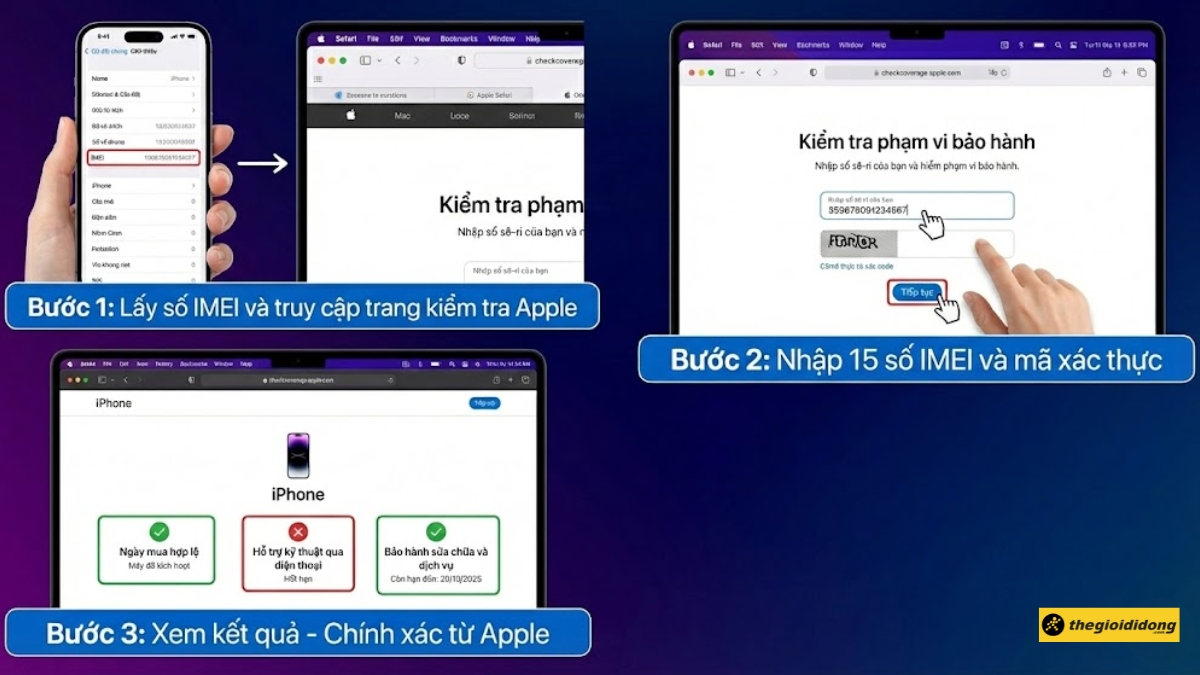 C&aacute;ch check IMEI iPhone tr&ecirc;n trang chủ Apple