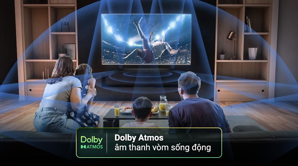 Google Tivi QLED Aqua 4K 55 inch AQT55S800UX sở hữu Dolby Atmos cho âm thanh vòm sống động