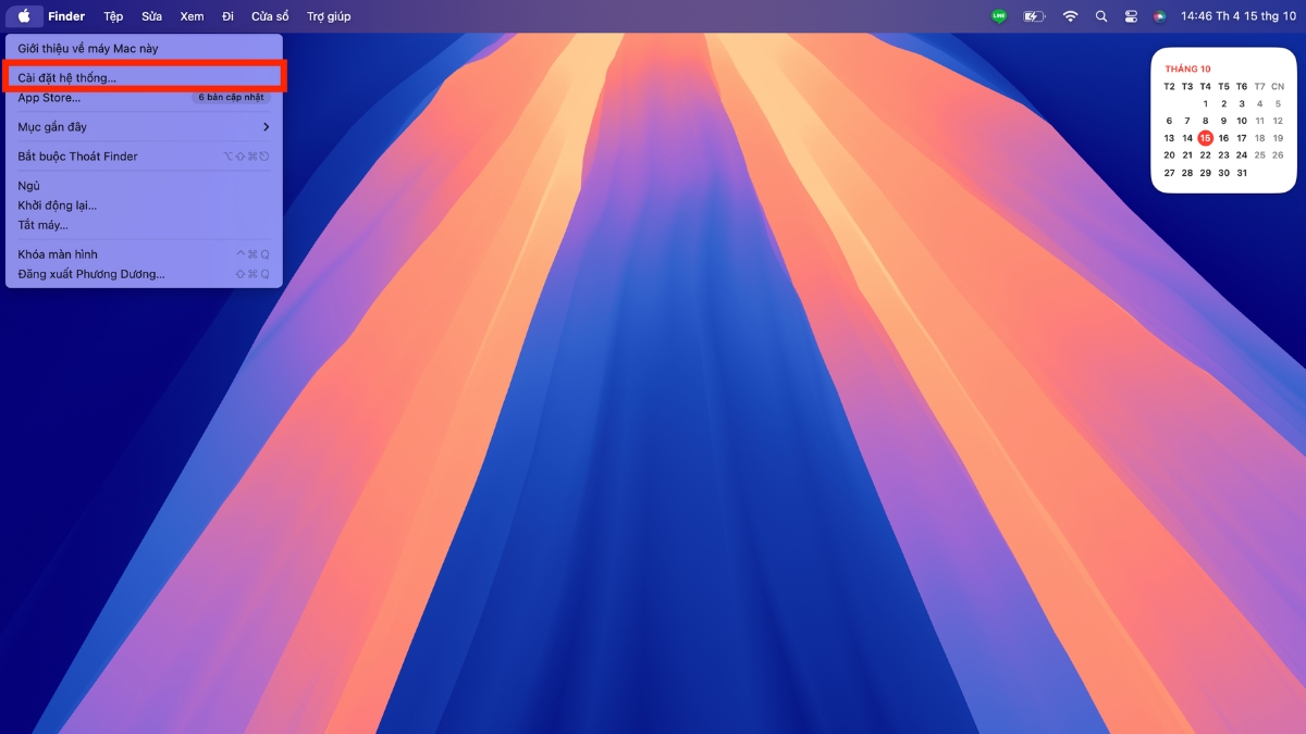 Chọn C&agrave;i đặt hệ thống