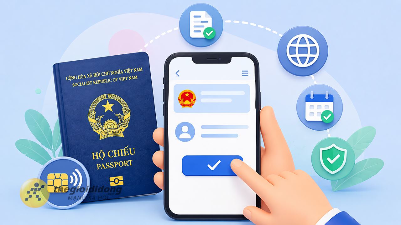 Cách làm hộ chiếu gắn chip online