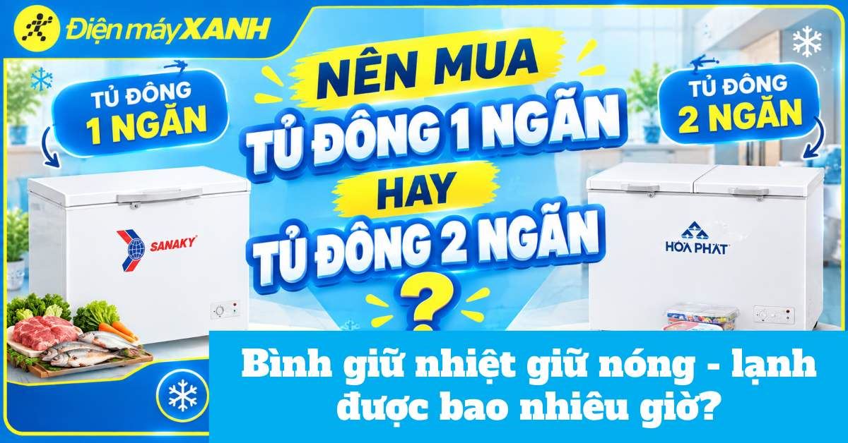 Nên mua tủ đông 1 ngăn hay tủ đông 2 ngăn là hợp lý, phù hợp với bạn?