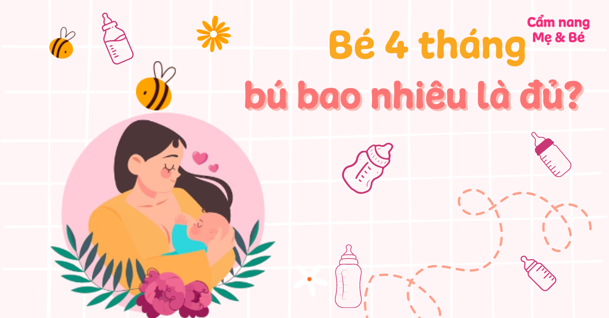 Bé 4 tháng uống bao nhiêu ml sữa mỗi ngày? Lịch uống sữa cho bé 4 tháng