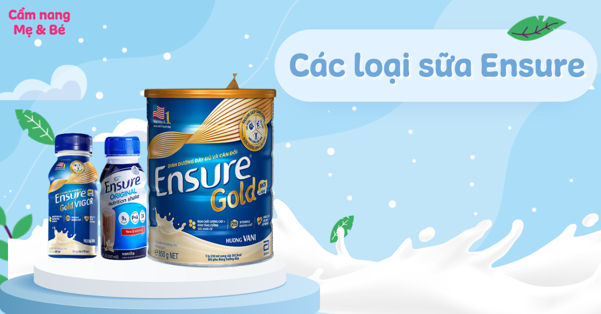 Sữa Ensure có mấy loại? Sữa Ensure cho người già loại nào tốt nhất?