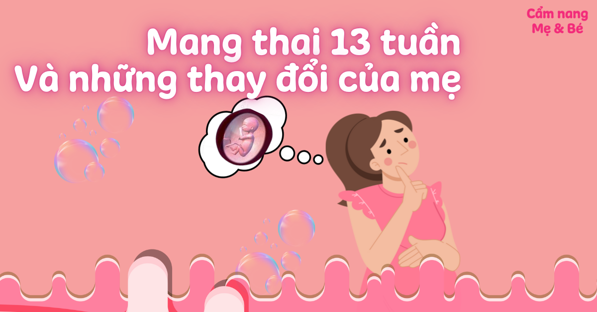 Quá trình phát triển của thai nhi 13 tuần tuổi và những thay đổi của cơ thể mẹ