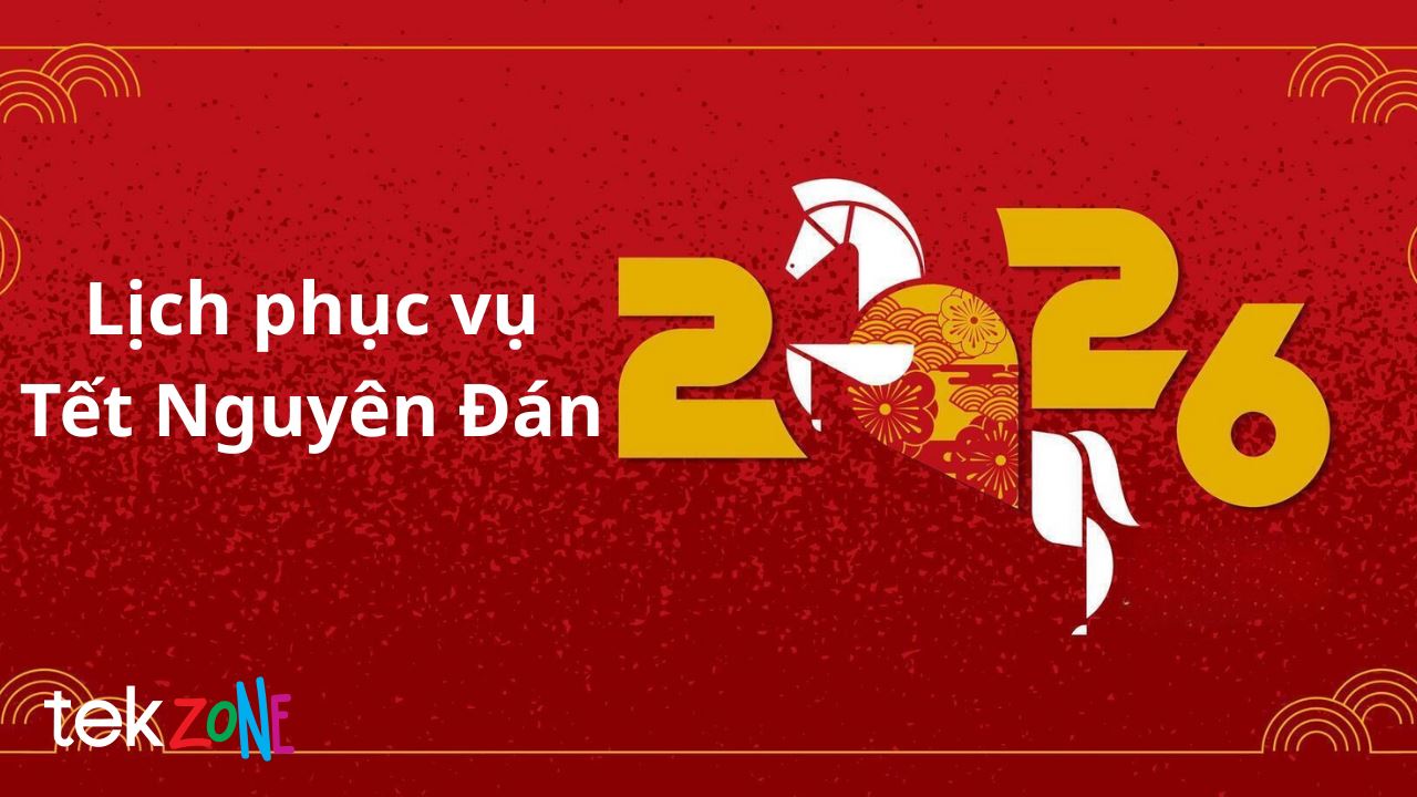 Lịch phục vụ Tết âm lịch 2026 tại TopZone, các kênh tổng đài, thời gian giao và chuyển hàng