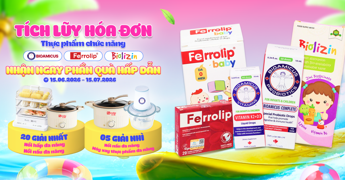 Tích luỹ hoá đơn BioAmicus, Ferrolip, Biolizin 15.06 - 15.07