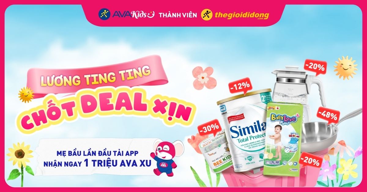 (10/04 - 12/04) AVAKIDS KHUYẾN MÃI CUỐI TUẦN - DEAL SỐC, GIÁ SIÊU HỜI