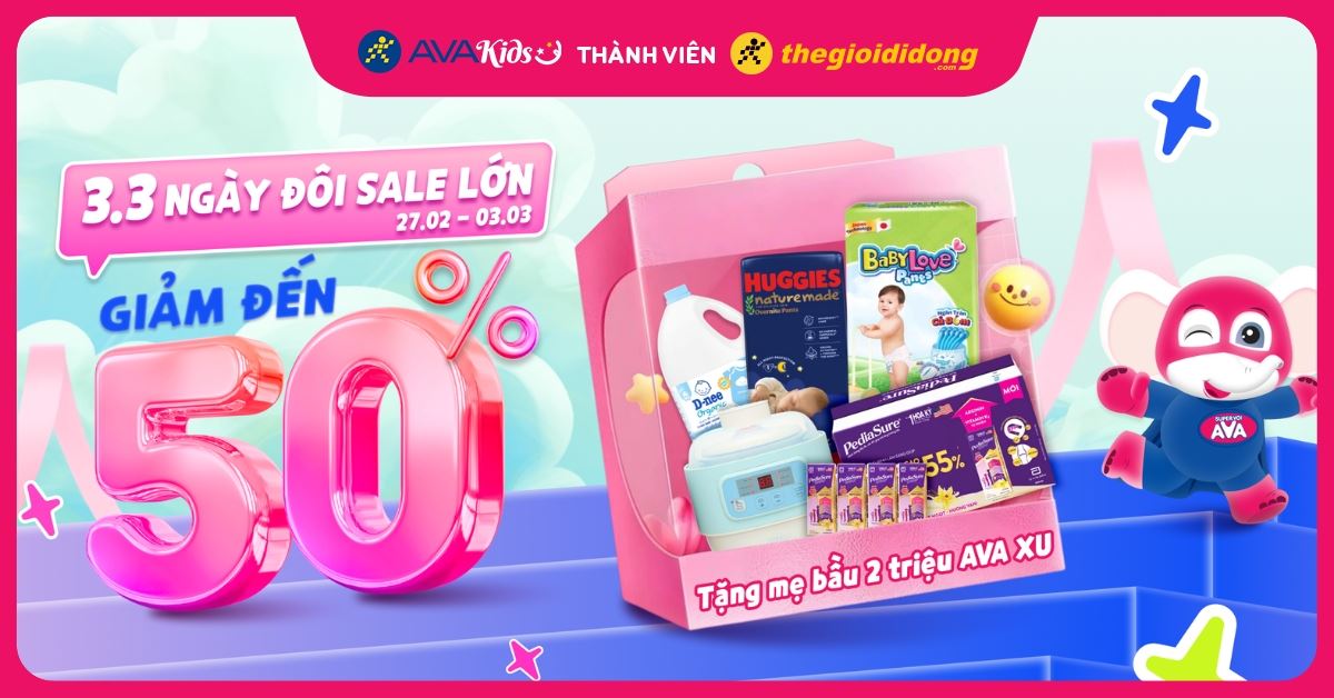 Sale cuối tuần 27/02 – 03/03: Mua thả ga, giá siêu đã cho mẹ & bé!