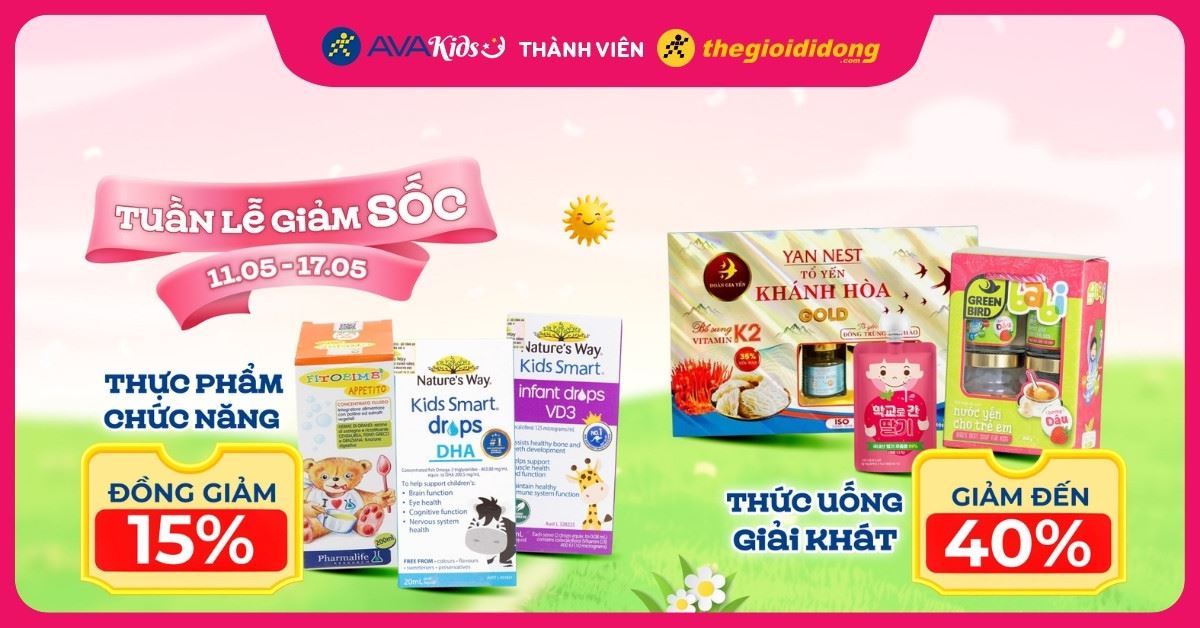 TUẦN LỄ VITAMIN - THỨC UỐNG GIẢI KHÁT SALE SỐC (11.05 - 17.05)