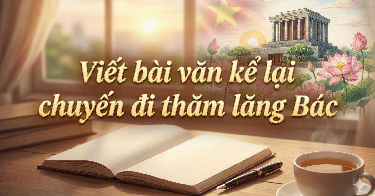 Viết bài văn kể lại chuyến đi thăm lăng Bác chi tiết (Dàn ý, Bài mẫu)