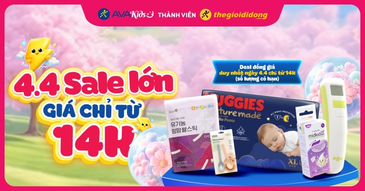 04.04 - Đồ dùng cho bé đồng giá từ 44K chỉ có tại AVAKids